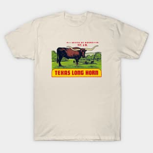 Texas cow decal T-Shirt